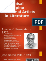 Canonical Philippine National Artists in Literature