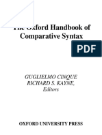 Guglielmo Cinque, Richard S. Kayne-The Oxford Handbook of Comparative Syntax (Oxford Handbooks) (2005)