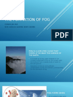 The Formation of Fog