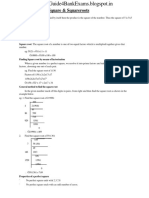 Squares Square Roots and Cube Roots PDF