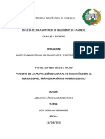 Efectos de La Ampliaciòn Del Canal de Panamà Sobre El Comercio y El Tràfico Marìtimo Internacional