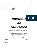 Instructivo de Lab de Bioquimica 2017 Version 1 Segundo Semestre de 2017 PDF