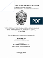 Estudio de Las Evidencias Arqueológicas Hallasdas Enel Cerro Churucana, Distrito de Quinua PDF