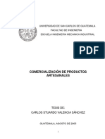 Tesis COMERCIALIZACIÓN DE PRODUCTOS ARTESANALES PDF