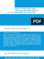 COA's Adjudication Function