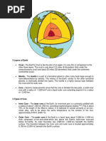 3 Layers of Earth