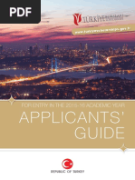 Applicants' Guide: For Entry in The 2015-16 Academic Year