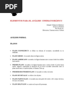 Elementos para El Análisis Cinematografico