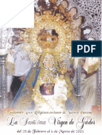 Folleto de La Virgen de Gador 2005