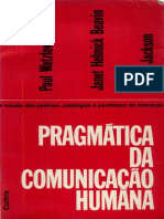 Paul Watzlawick - Pragmática Da Comunicação Humana PDF