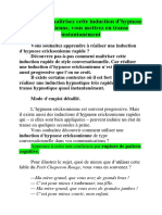 Induction D'hypnose Ericksonienne Pour Mettre en Transe Instantanément