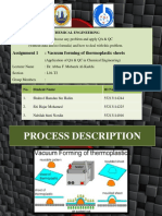 Assignment 1: Vacuum Forming of Thermoplastic Sheets: CPB 30603-Qa & QC in Chemical Engineering Task