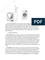 CLB20703 Chemical Engineering Thermodynamics Mini Project: Application of Thermodynamics in Present and Future (Washing Machine)