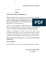 Requerimiento de Pago de Utilidades Manolo