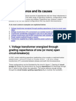 Ferroresonance and Its Causes