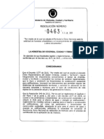 RESOLUCIÓN No. 463 de 2017 (Formulario Unico Nacional y Formato de Revision)