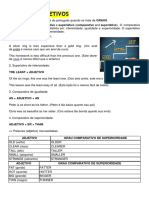 Adjetivo - Graus Comparative and Superlative