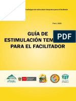 La Guía de Estimulación Temprana para El Facilitador - Perú 2009