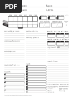 13th Age Character Sheet Fillable PDF