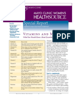 Special Report: Vitamins and Minerals