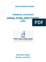 JSPL Balance Sheet Analysis 2009