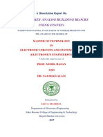 Design of Key Analog Building Blocks Using Finfets