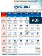 Andhrapradesh Telugu Calendar 2017 October