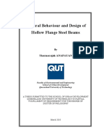 Flexural Behaviour and Design of Hollow Flange Steel Beams