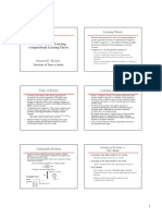 Machine Learning - Computational Learning Theory PDF