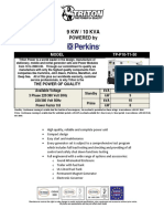 10 KVA Perkins Diesel Generator Set - Non EPA - 50Hz TP-P10-T1-50