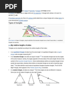 Types of Triangles: by Relative Lengths of Sides