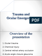 Ocular Emergencies Trauma