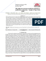 Study of Abnormally-High Pore Pressure Prediction Methods in Regions With Non-Equilibrium Compaction - Insight of Niger Delta Fields