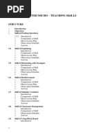 Unit - 2: Selected Micro - Teaching Skills: Structure