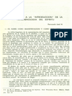 Comentario A La Introducción de La Fenomenología Del Espíritu PDF