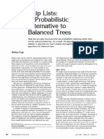 Skip Lists: A Probabilistic Alternative To Balanced Trees