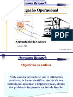 Origem e Natureza Da Investigao Operacional