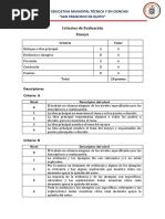 Criterios de Evaluación 2