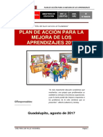 Plan de Mejora Por Los Aprendizajes