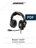 BOSE A20 Pilot's Guide