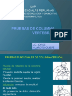 Evaluacion de Columna Vertebral