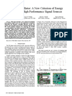 Colpitts Oscillator: A New Criterion of Energy Saving For High Performance Signal Sources