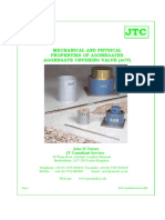 Mechanical and Physical Properties of Aggregates Aggregate Crushing Value (Acv)