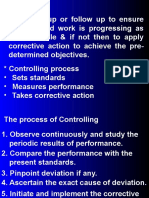 Sets Standards - Measures Performance - Takes Corrective Action