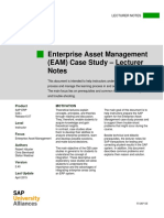 Enterprise Asset Management (EAM) Case Study - Lecturer Notes