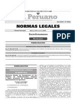 Normas Legales: Dición Xtraordinaria