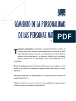 Comienzo de La Personalidad de Las Personas Naturales PDF