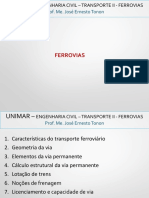 Transporte II - Ferrovias - Aula 2 - Geometria Da Via - Jan. 2016 PDF