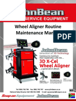 John Bean Aligner Routine Maintenance Manual