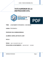 Informe Topografico. Trabajo